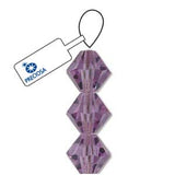 Preciosa Bicone 6mm Violet 5" Strand