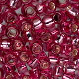 6/0 Toho Seed Beads #2218 Silver Lined Mauve 8-9g Vial
