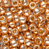 6/0 perles de rocaille Toho # PF551 PermaFinish galvanisé or rose flacon de 8 à 9 g