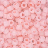 Perles de rocaille Toho 8/0 # 145F Ceylan Frosted Innocent Pink Flacon de 8 à 9 g