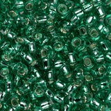 Perles de rocaille Toho 8/0 # 24B péridot foncé doublé d'argent flacon de 8 à 9 g