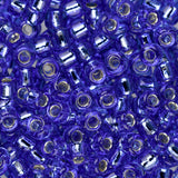 8/0 perles de rocaille Toho # 35 saphir doublé d'argent fiole de 8-9 g