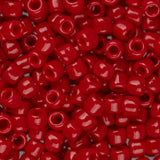 Perles de rocaille Toho 8/0 #45 Piment rouge opaque Flacon de 8 à 9 g