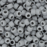 Perles de rocaille Toho 8/0 # 53F gris givré opaque flacon de 8 à 9 g