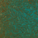 8/0 Toho Seed Beads #2711 Crystal / Bright Blue 8-9g Vial