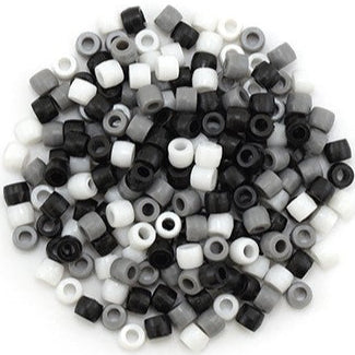 Pony Beads 200/pk - B&W