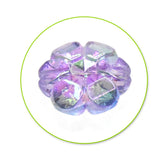 Flower Shaped Acylic Beads 10mm Multi Mix 28g