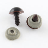 Safety Eyes 16mm Brown 20/pk