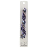 Crystal Lane Twisted Bead Strands Blackcurrant Swirl Moonflower