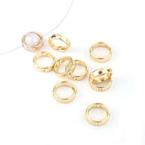 12mm Gold Bead Frame (Fits 8mm Bead) 10/pk