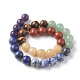 Chakra Mixed Beads 4mm Round (Natural) 15-16" Strand