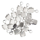 3.5mm Silver End Caps 20/pk