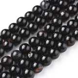 Black Tourmaline Beads 8mm Round (Natural) 15-16" Strand