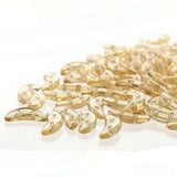 *Czech Crescent Beads Luster Champagne 5g Vial