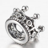 Crown Bead Caps 7x11mm Antique Silver 5/pk