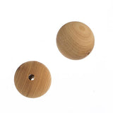 Wood Round Beads 10mm Natural Cedar 8" Strand