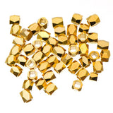 Metal Column Beads 3mm Gold 50/pk