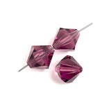 Preciosa Bicone 4mm Amethyst Each