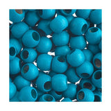 Czech Wood Barrel Beads 8x6.5mm Turquoise 50/pk