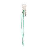 Crystal Lane Rondelle 1.5x2.5mm Opaque Turquoise Green 2x7" Strands