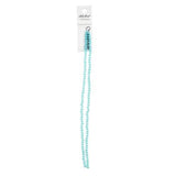 Crystal Lane Rondelle 3x4mm Bleu Turquoise Opaque 110/Brin
