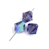Preciosa Bicone 6mm Tanzanite AB Each