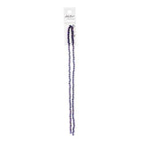 Crystal Lane Rondelle 3x4mm Opaque Purple Iris 2x7" Strand
