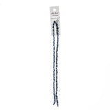 Crystal Lane Rondelle 3x4mm Op Gunmetal Luster 2x7" Strand