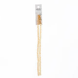 Crystal Lane Rondelle 4x6mm Transparent Topaz AB 2x7" Strand