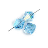 Preciosa Bicone 6mm Aqua AB Each