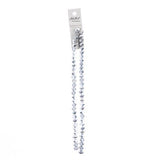 Crystal Lane Rondelle 6x8mm Tr Half Silver Iris 2x7" Strand