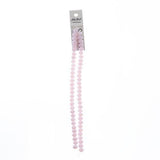 Crystal Lane Rondelle 6x8mm Opaque Pink 2x7" Strand