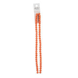Crystal Lane Rondelle 6x8mm Opaque Orange 2x7" Strand