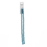 Crystal Lane Rondelle 6x8mm Opaque Turquoise Blue 2x7" Strand