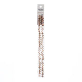 Crystal Lane Rondelle 6x8mm Tr Half Copper Iris 2x7" Strand