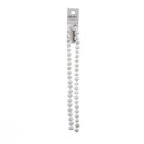 Crystal Lane Rondelle 8x10mm Opaque White AB 2x7" Strand