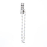 Crystal Lane Rondelle 8x10mm Blanc Op Mat AB 46/Brins