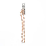 Crystal Lane Rondelle 8x10mm Opaque Light Cream 2x7" Strand