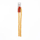 Crystal Lane Rondelle 8x10mm Transparent Orange 2x7" Strand