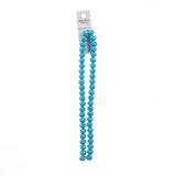Crystal Lane Rondelle 8x10mm Opaque Blue 2x7" Strand