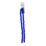 Crystal Lane Rondelle 8x10mm Transparent Dark Sapphire 2x7" Strand