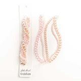 Crystal Lane Twisted Bead Strands Camelia