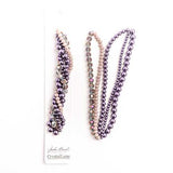 Crystal Lane Twisted Bead Strands Blackcurrant Swirl Moonflower