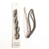 Crystal Lane Twisted Bead Strands Black Magic Hollyhock