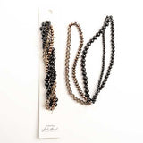 Crystal Lane Twisted Bead Strands Bat Orchid