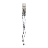 Crystal Lane Bicone 4mm Tr Half Silver Iris 2x7" Strand