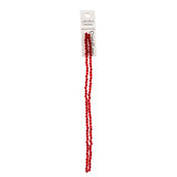 Crystal Lane Bicone 4mm Opaque Red 2x7" Strand
