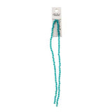 Crystal Lane Bicone 4mm Opaque Turquoise Blue 2x7" Strand