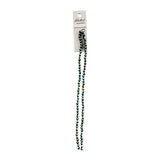 Crystal Lane Bicone 4mm Opaque Green Iris 2x7" Strand