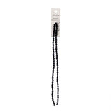 Crystal Lane Bicone 4mm Opaque Black 2x7" Strand